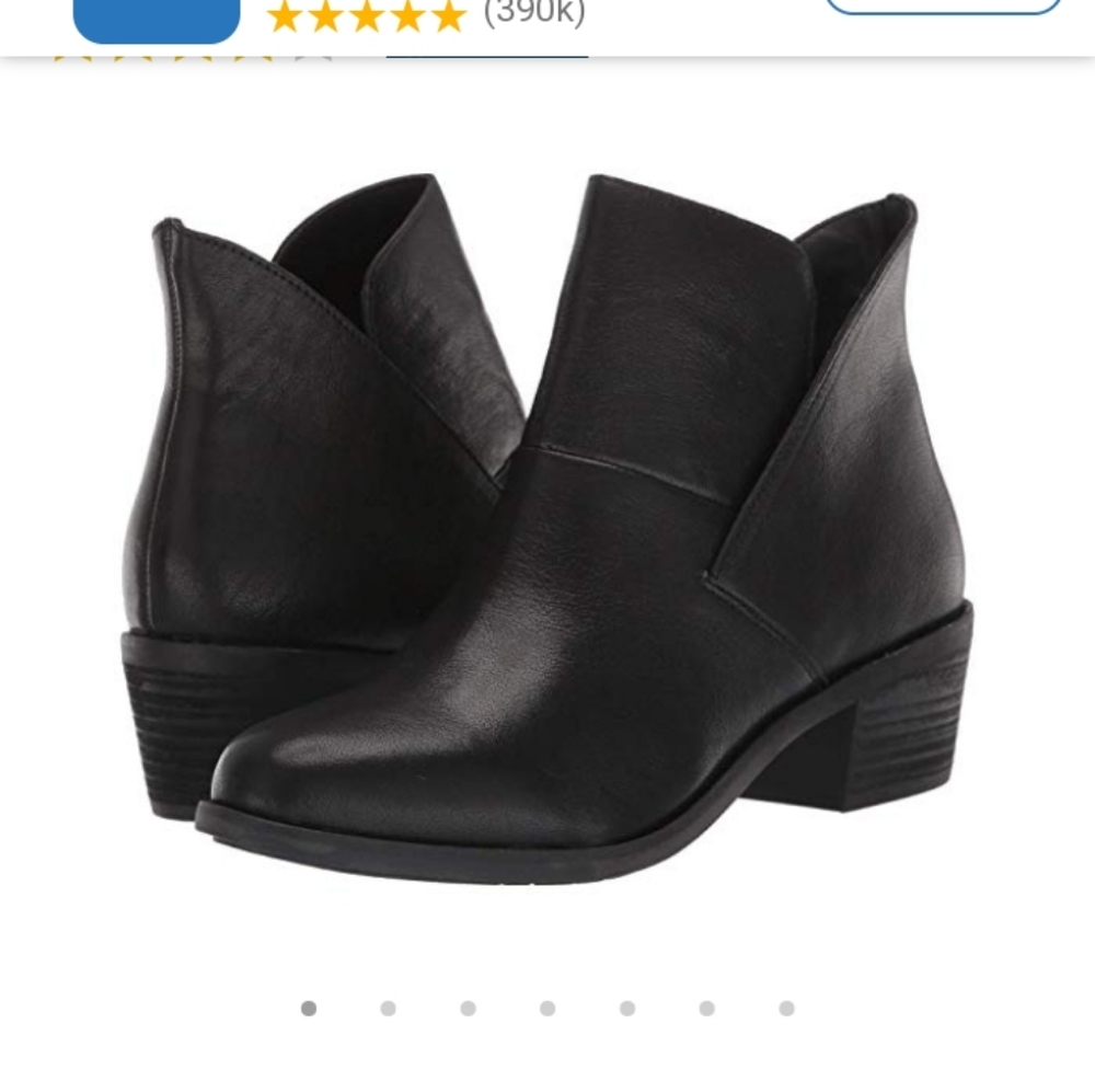 Adam Tucker"  Me Too"  Black Leather Zeus Ankle Booties